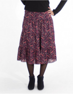 Cashmere Print Midi Skirt 2