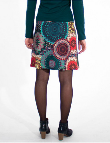 jupe ethnique hiver colorée