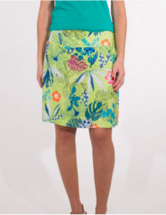 Short skirt with floral print 2