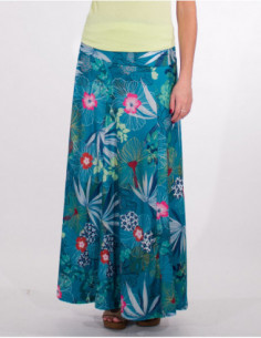 Long skirt draped at the waist 2