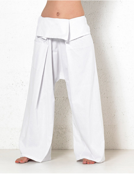 Pantalon ethnique original coupe thai en coton