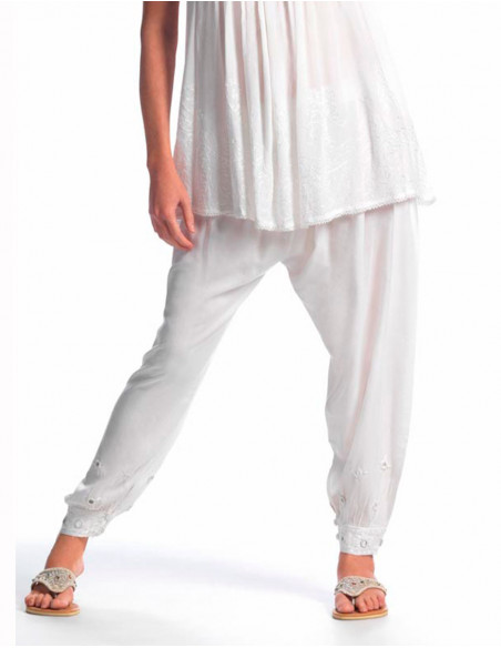 Lady easy harem pant embroidered mirors