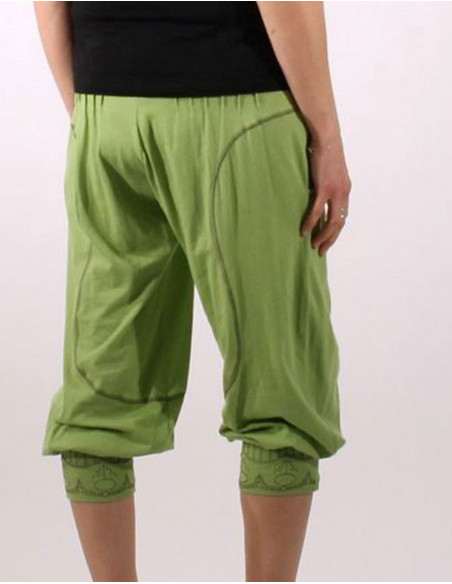 Pantacourt femme coton