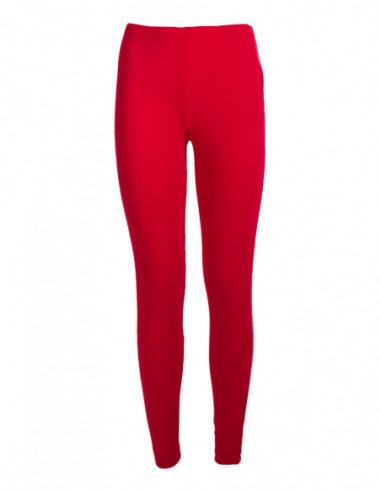 Legging caleçon femme uni rouge