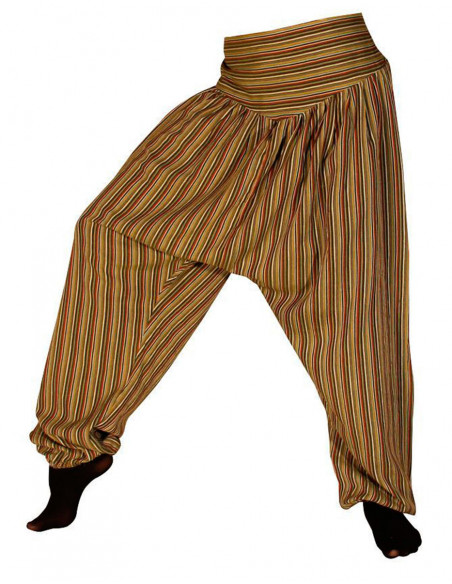 Striped Nepalese sarouel pants