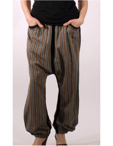 Men pants cotton stripes