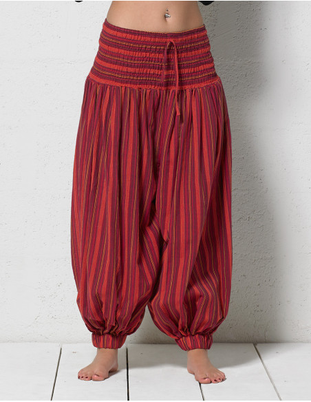 Ladie Pant Cotton Alladin Stripped