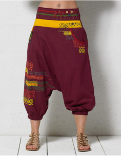 sarouel court pour femme ethnique