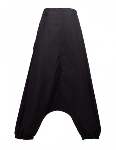 sarouel ethnique fourche basse coton uni