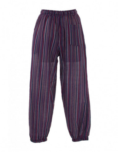 Striped cotton pants