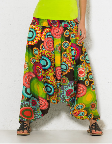 sarouel 3 en 1 coton imprimé mandalas