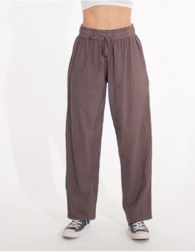 Plain cotton pant
