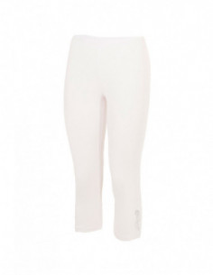 legging blanc basique mi long pour femme 2