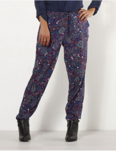 Pantalon d'été chic pour femme imprimé indien