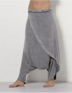 Plain stonewash harem