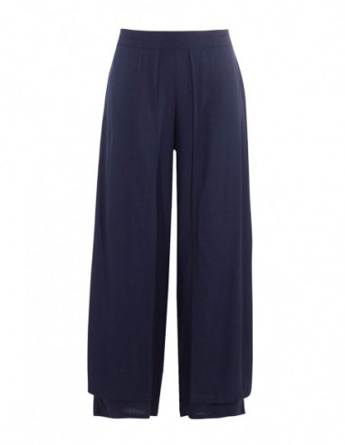 Plain and comfortable wide women's trous