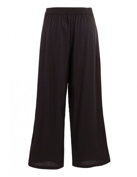 Plain and comfortable wide women's trous