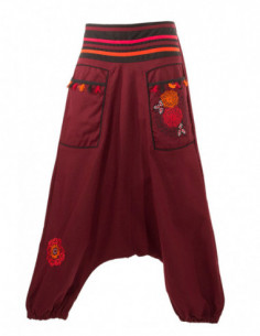 Low embroidered harem pants 2