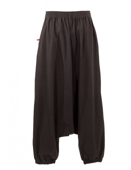 Low embroidered harem pants