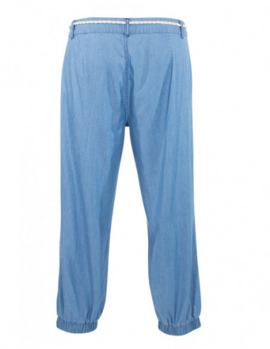 Denim casual midi pants