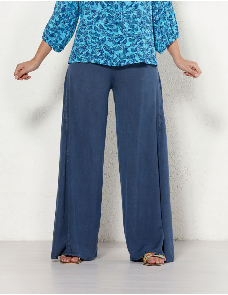Pantalon ample style jean pour femme