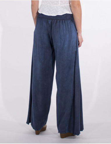 Pantalon large confortable femme avec ceinture