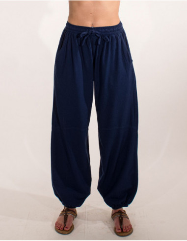 Pantalon sarouel aladin pour femme avec poches rouille