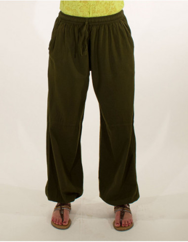 Pantalon sarouel aladin pour femme avec poches rouille