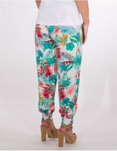 Elasticated waist and smocked trousers