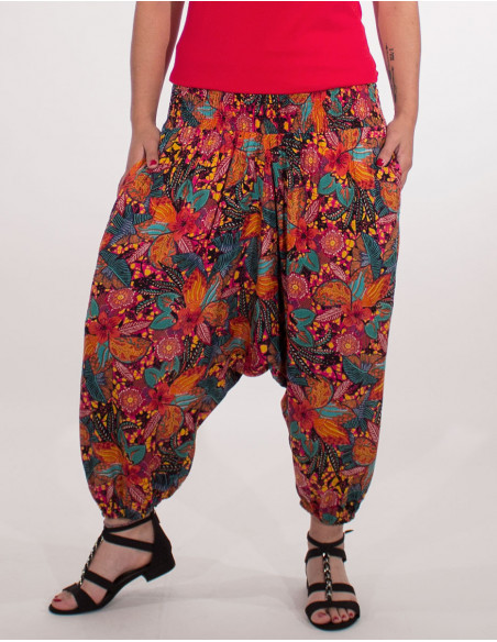 3/4 length short harem beach pant