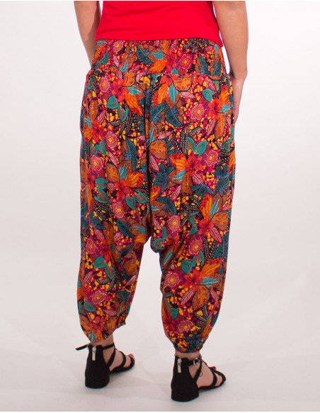 3/4 length short harem beach pant