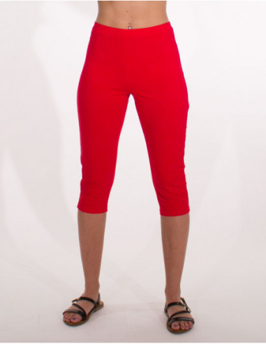 Elastic waist cotton breeches