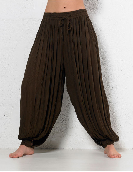 Pantalon style sarouel ultra large pour femme