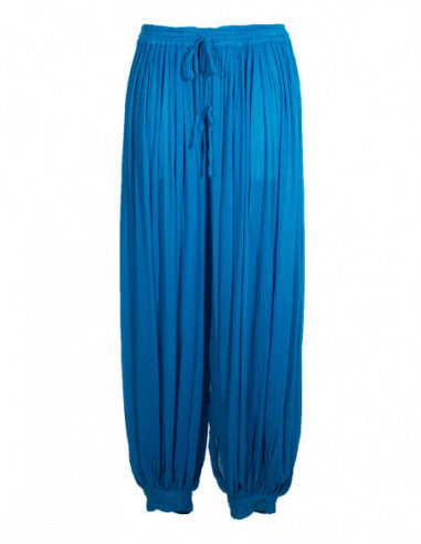 Pantalon style sarouel ultra large pour femme bleu turquoise