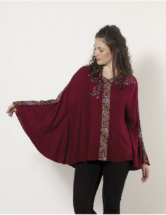 Women's embroidered poncho