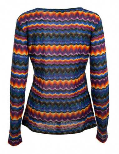 Printed polyester pullover