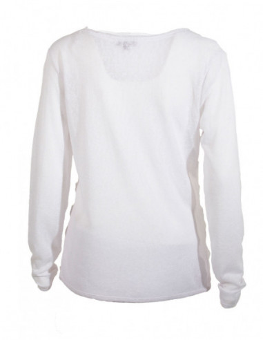 Knitted polyester pullover with long sle