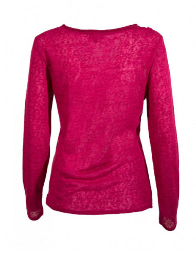 Knitted polyester pullover with long sle