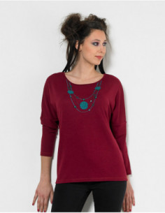 Pull à collier, chauve-souris