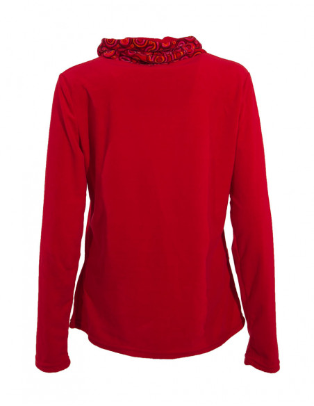 Pull coloré velours pour femme