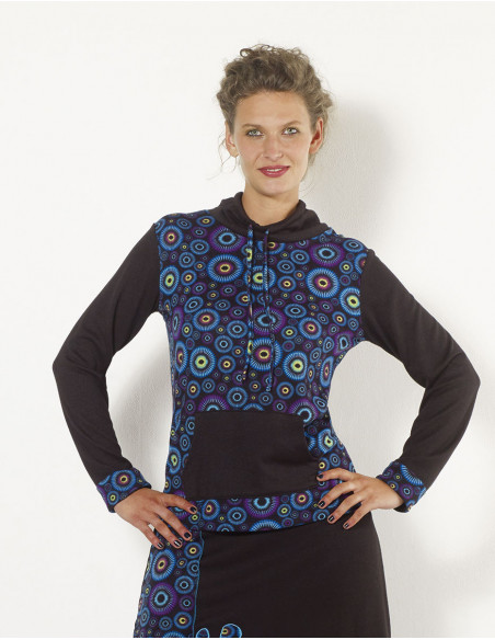 Pull sweat baba cool à motifs circulaires original