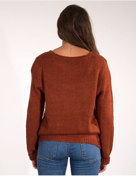 Plain Sweater With Sparkling Touches