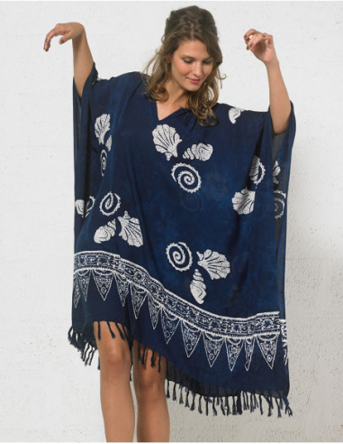 Robe poncho de plage