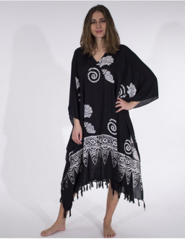 Robe poncho de plage