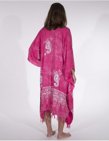 Robe poncho de plage