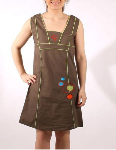 Cotton dress embroderies