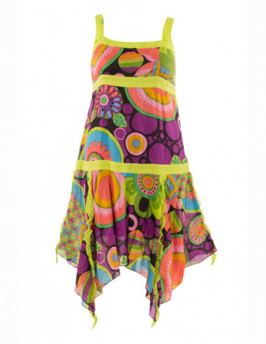 Asymmetrical cotton dress