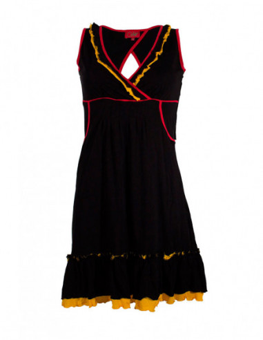 Robe courte volants
