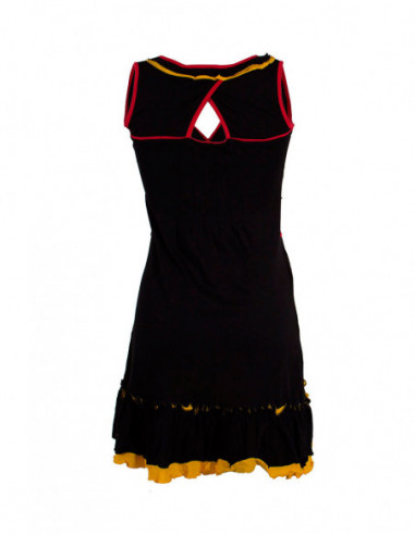 Robe courte volants