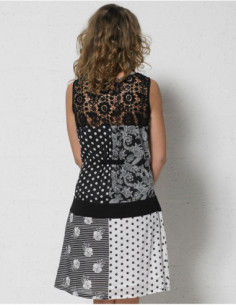 Cotton voile dress with lining 2